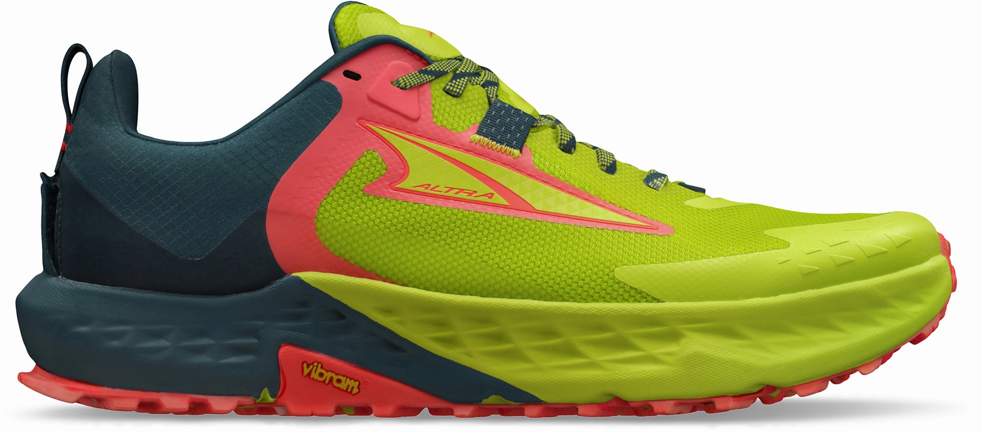 Runners with Plantar Fasciitis Traction Lug Pattern Altra Timp 5 Mens Trail Running Shoes - Green