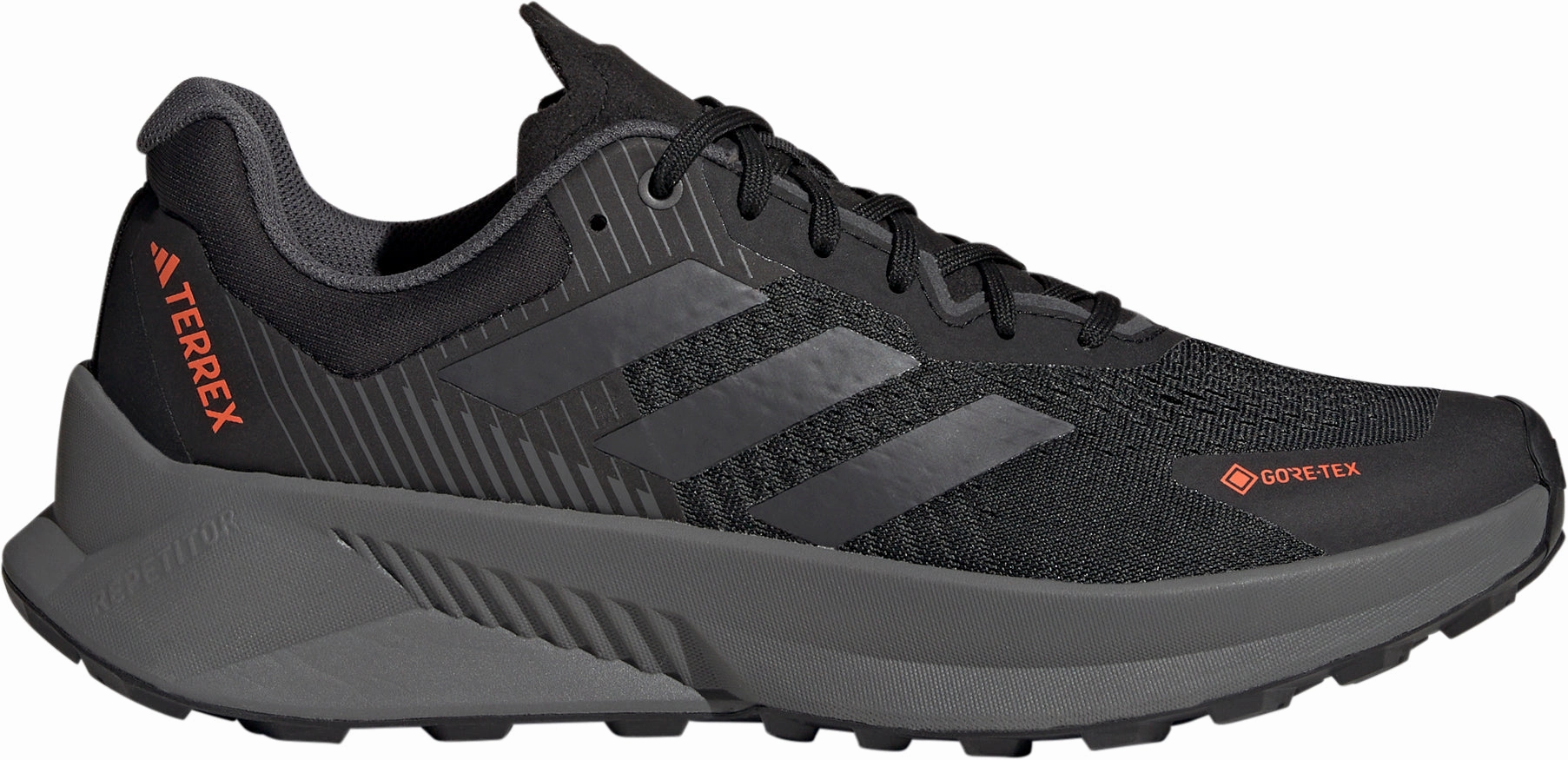 adidas Terrex Soulstride Flow GORE-TEX Mens Trail Running Shoes - Black forefoot - support - feature shoes Anti-microbial treatment