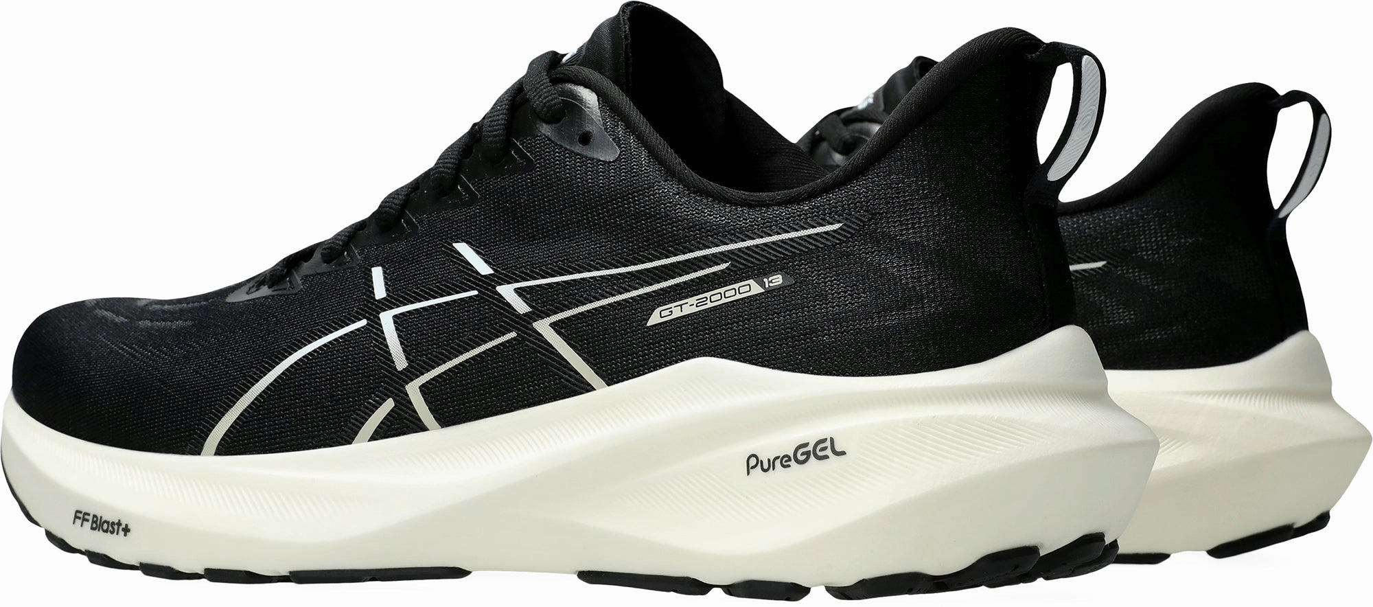 Comfort - driven anti - blister Asics GT 2000 13 Mens Running Shoes - Black