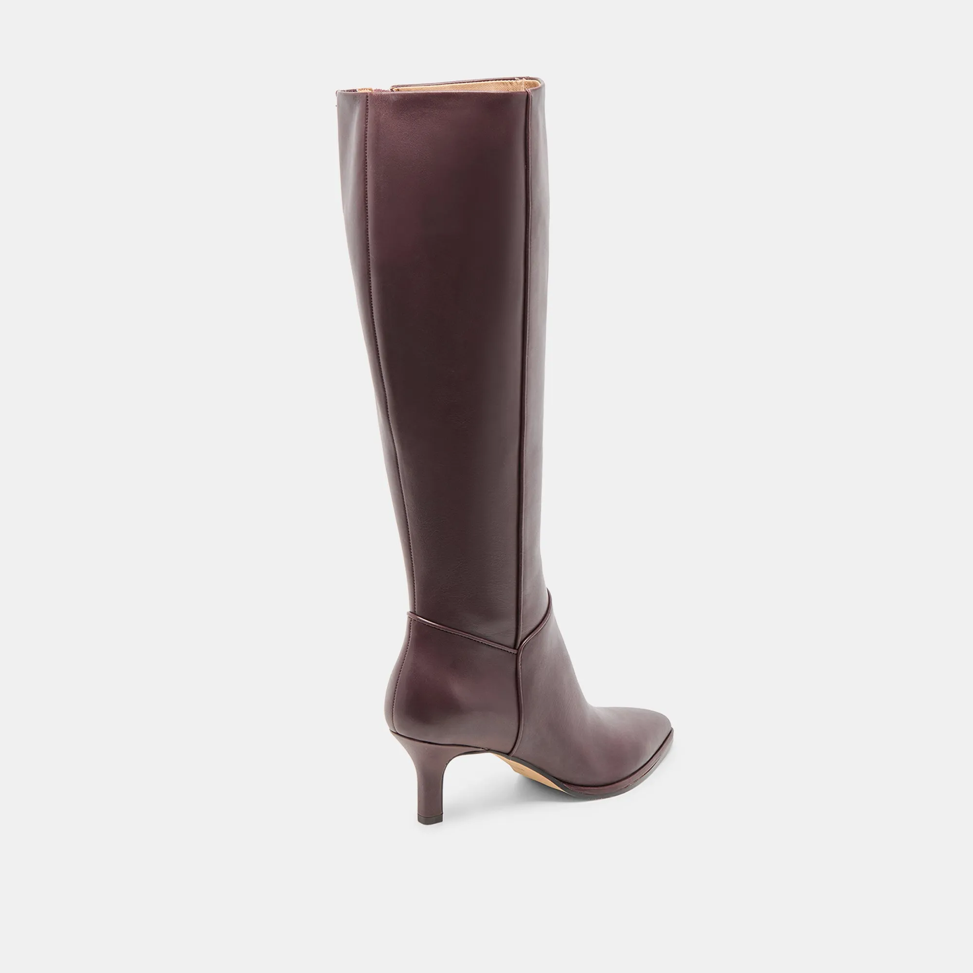 ALDY WIDE CALF BOOTS MULBERRY LEATHER High   Quality