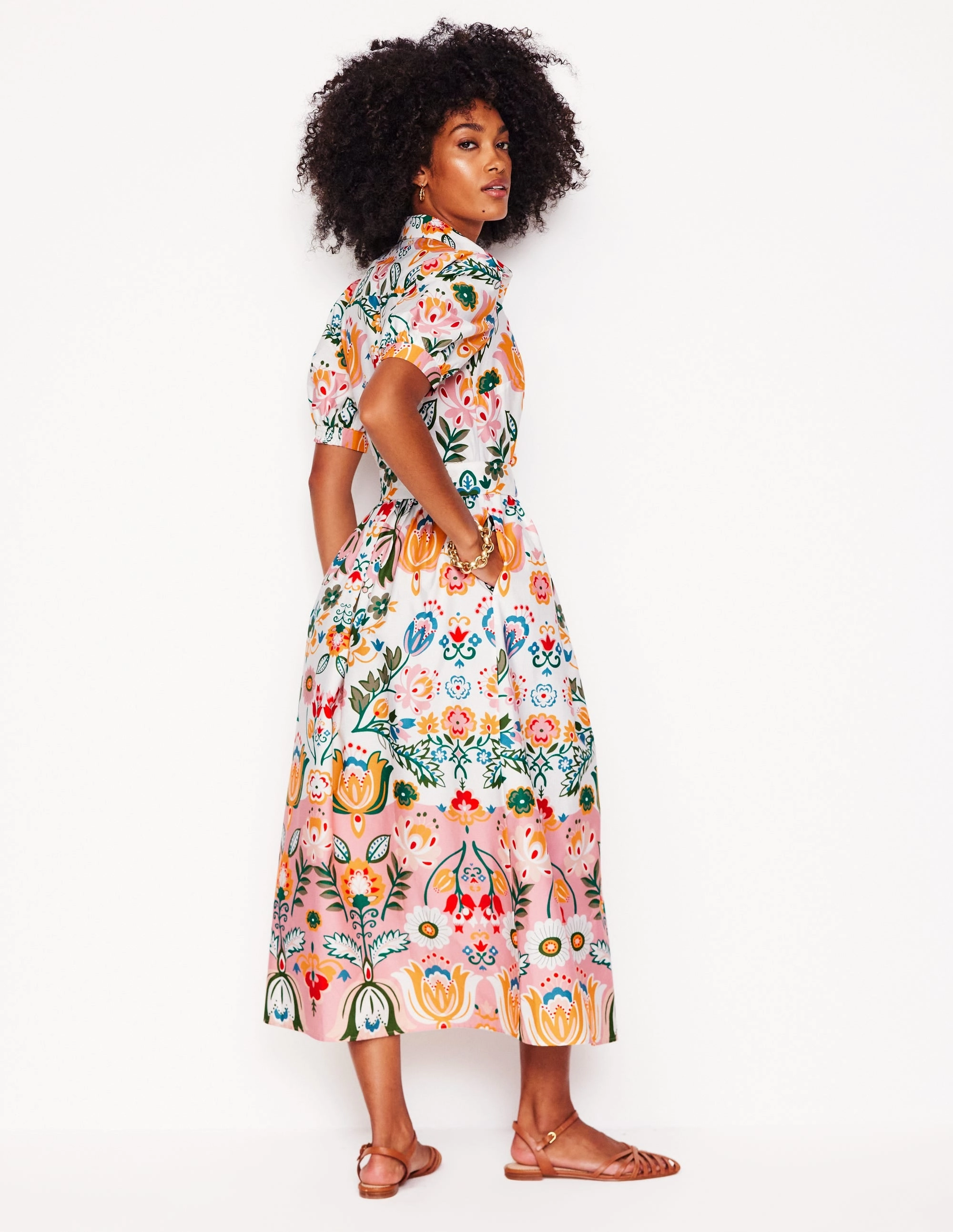 Alexa Maxi Shirt Dress-Ivory, Tulip Fusion Smart Design