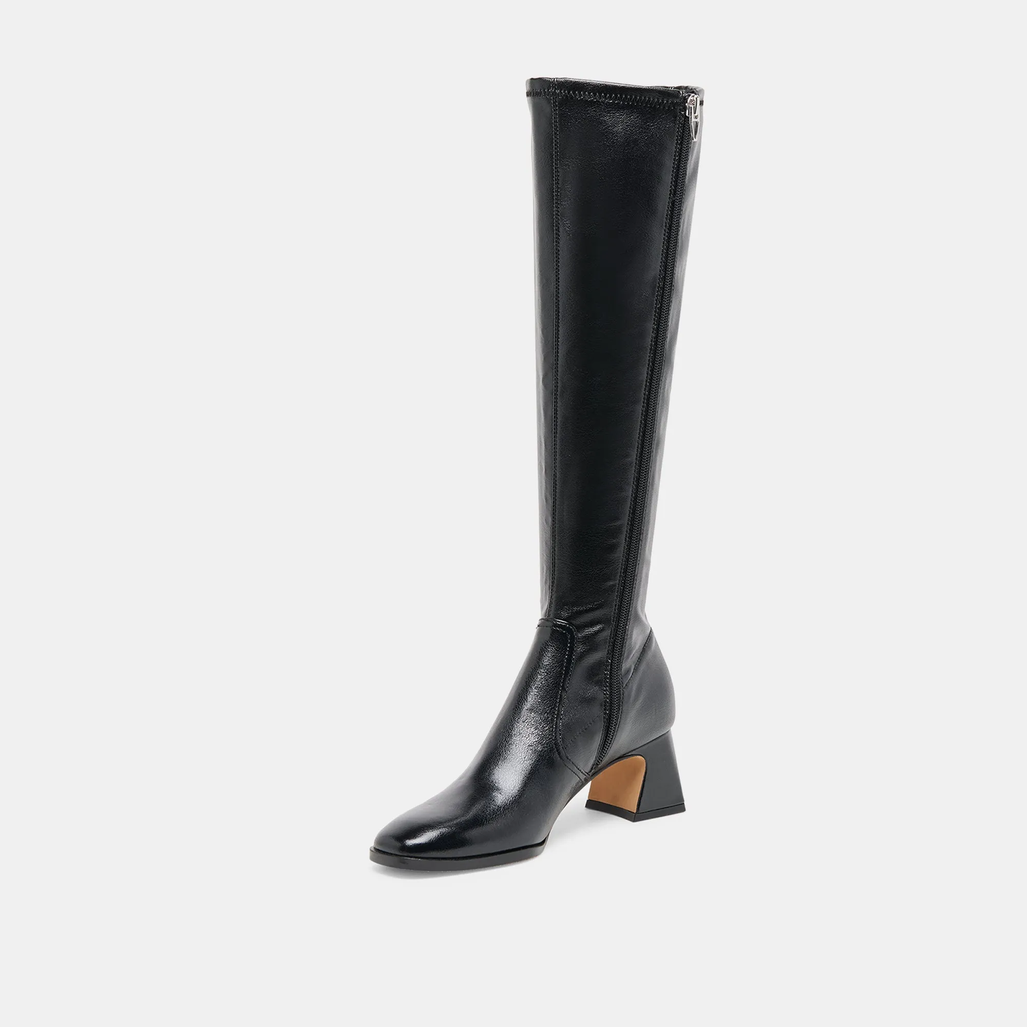Padded Interior City Walking well-made ALIVIA BOOTS BLACK LEATHER