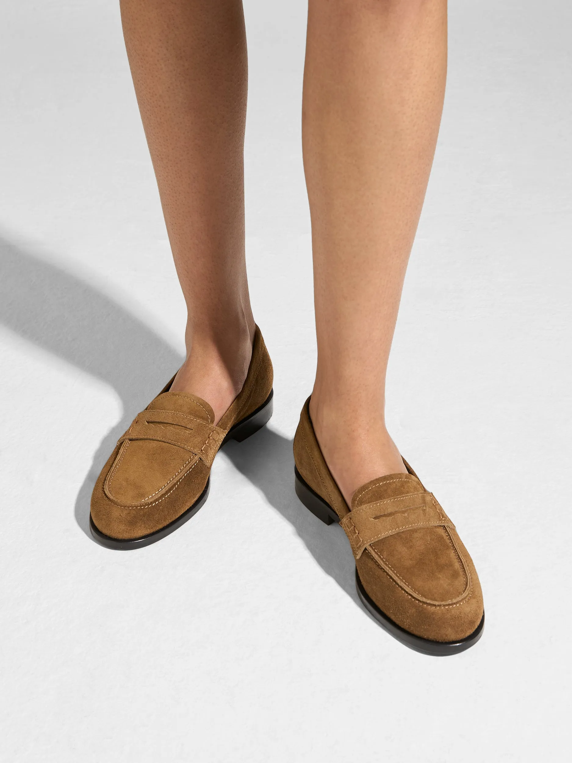 Non-Slip Shoes Investor Meeting Oscar Suede Loafers