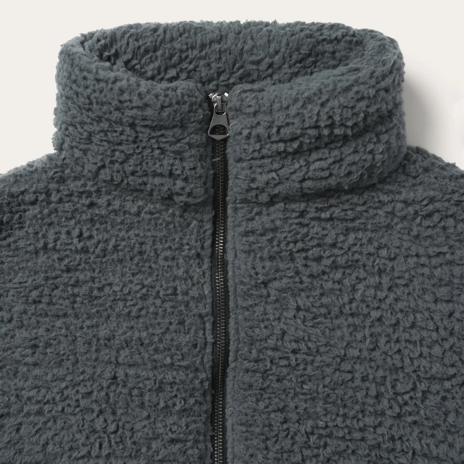 Fuzzy Teddy Bear Fleece Jacket Non Restrictive Tailoring Reinforced Seam Durability
