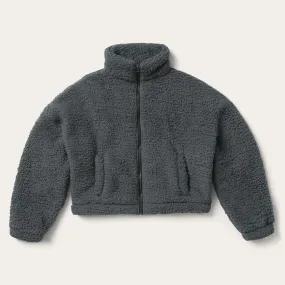Fuzzy Teddy Bear Fleece Jacket All Season Performance Weave Waterproof Fabric