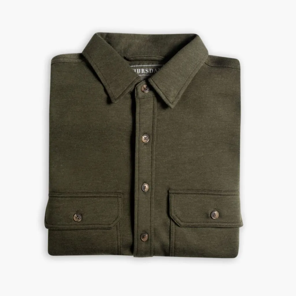 ethical fashion Everyday Button-Down Shirt | Olive (Two Pocket)