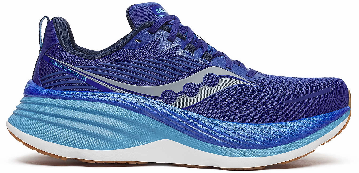 shoe cleaning Saucony Hurricane 24 Mens Running Shoes - Blue
