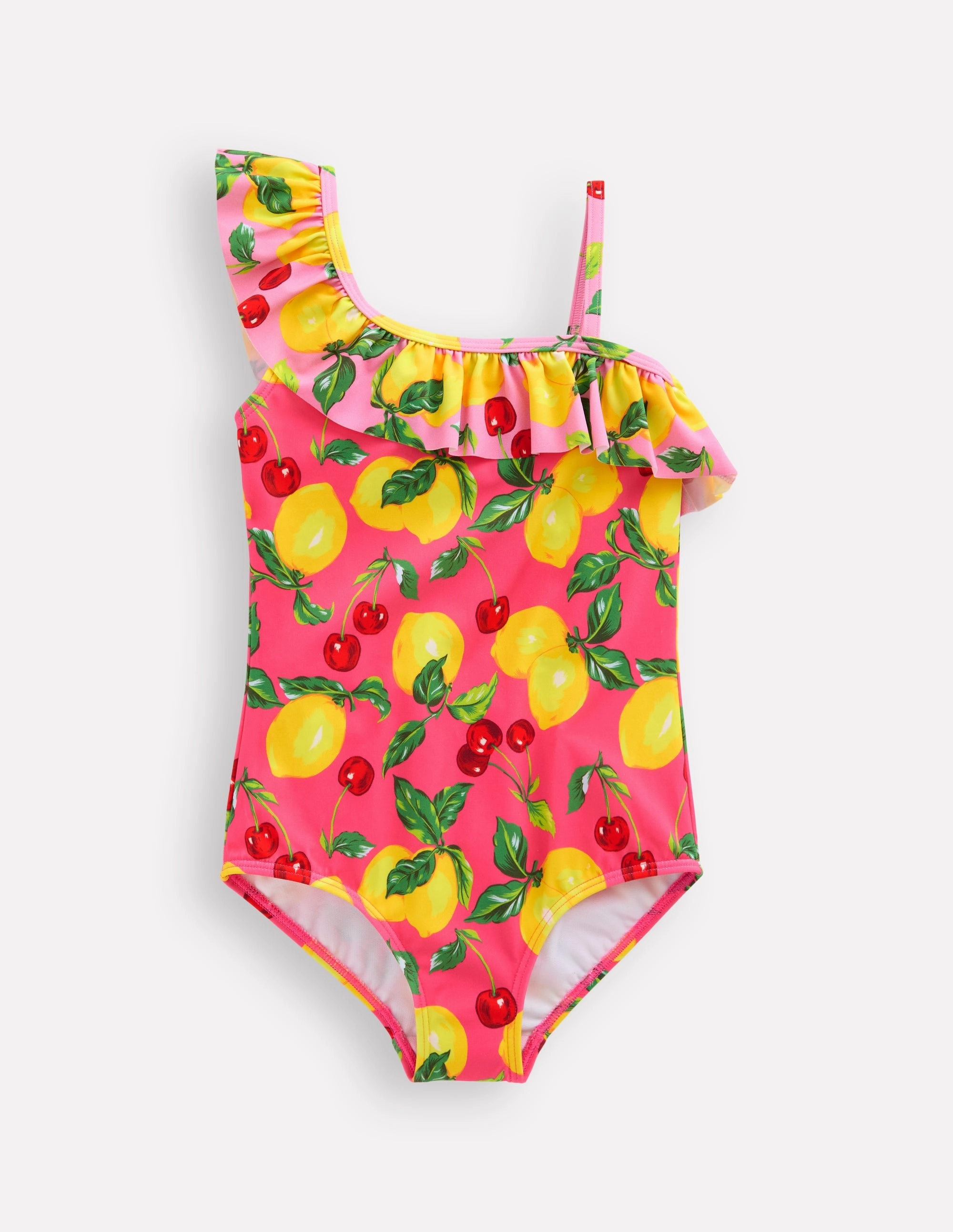 Glide Free Shoulder Padding Quick Dry Fabric Lila One Shoulder Swimsuit-Lemon and Cherry Hotchpotch
