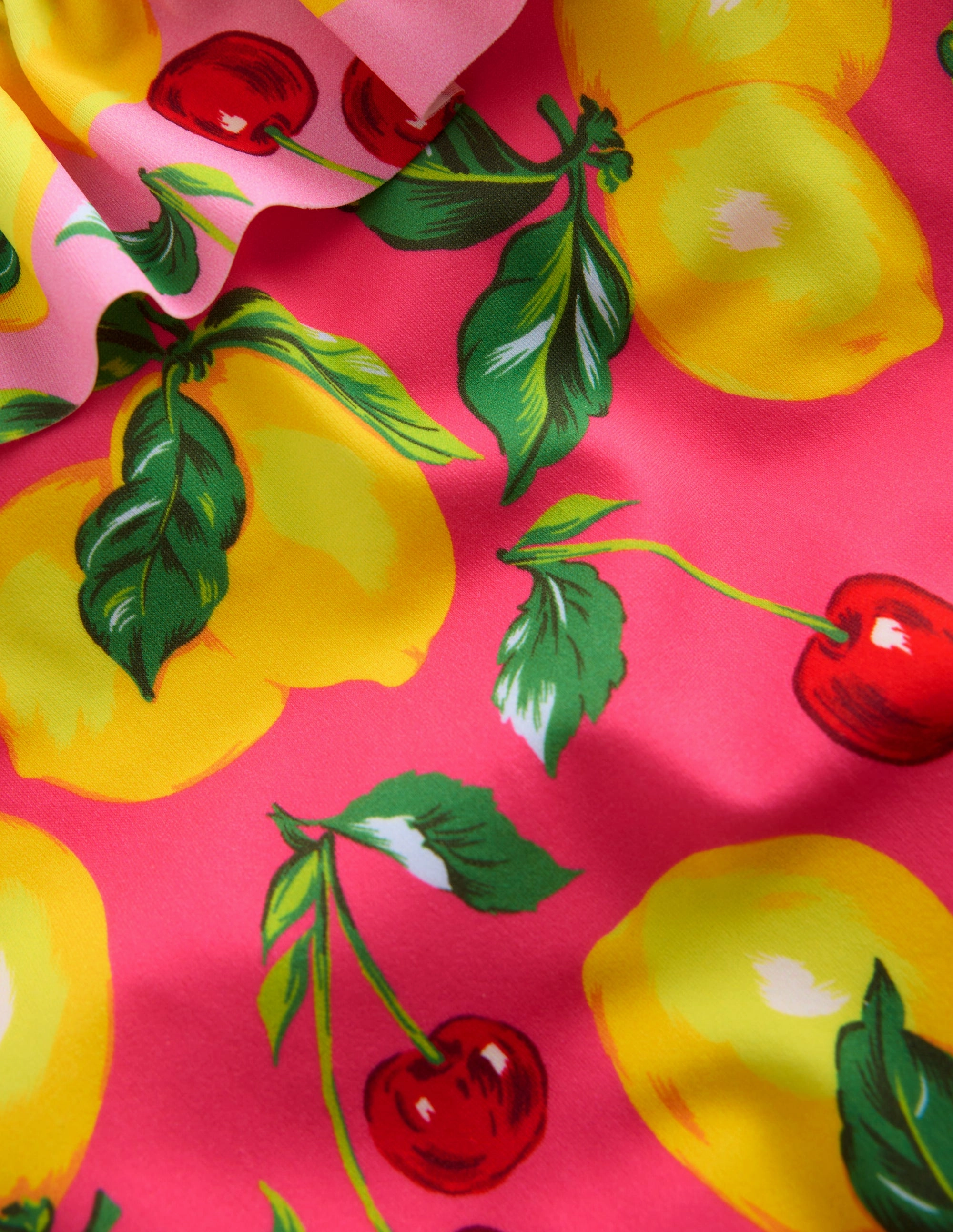 Lila One Shoulder Swimsuit-Lemon and Cherry Hotchpotch Summer Life Reversible design