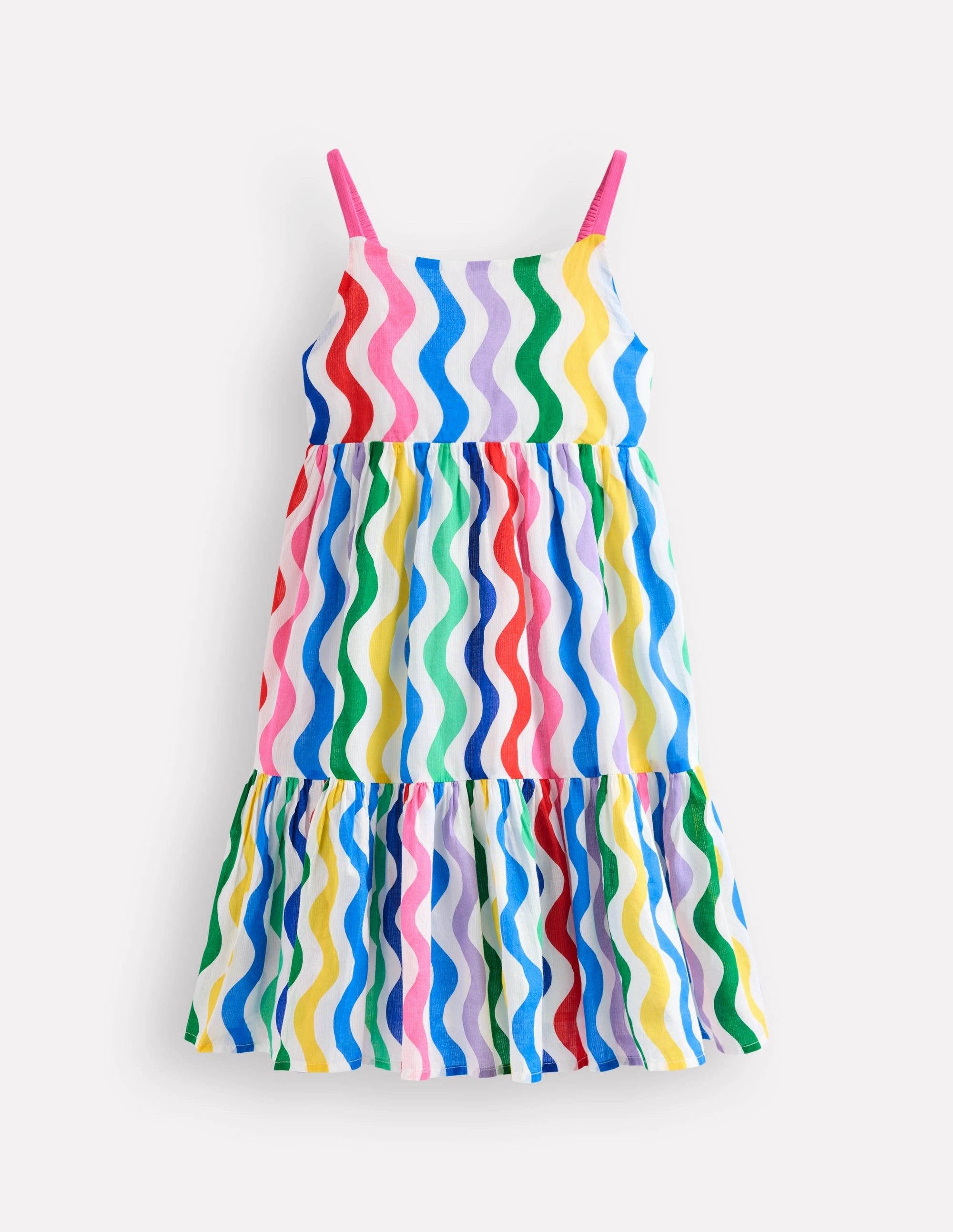 Aurelia Tiered Twirly Dress-Multi Wave Smooth Layers Flower Grace