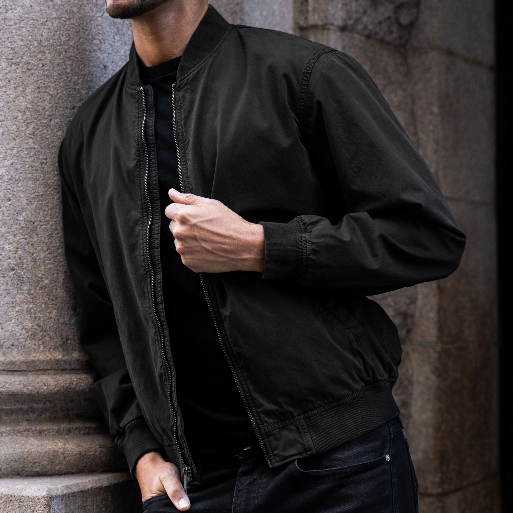 Multi Directional Stretch graduation Alpha M Bomber | Black