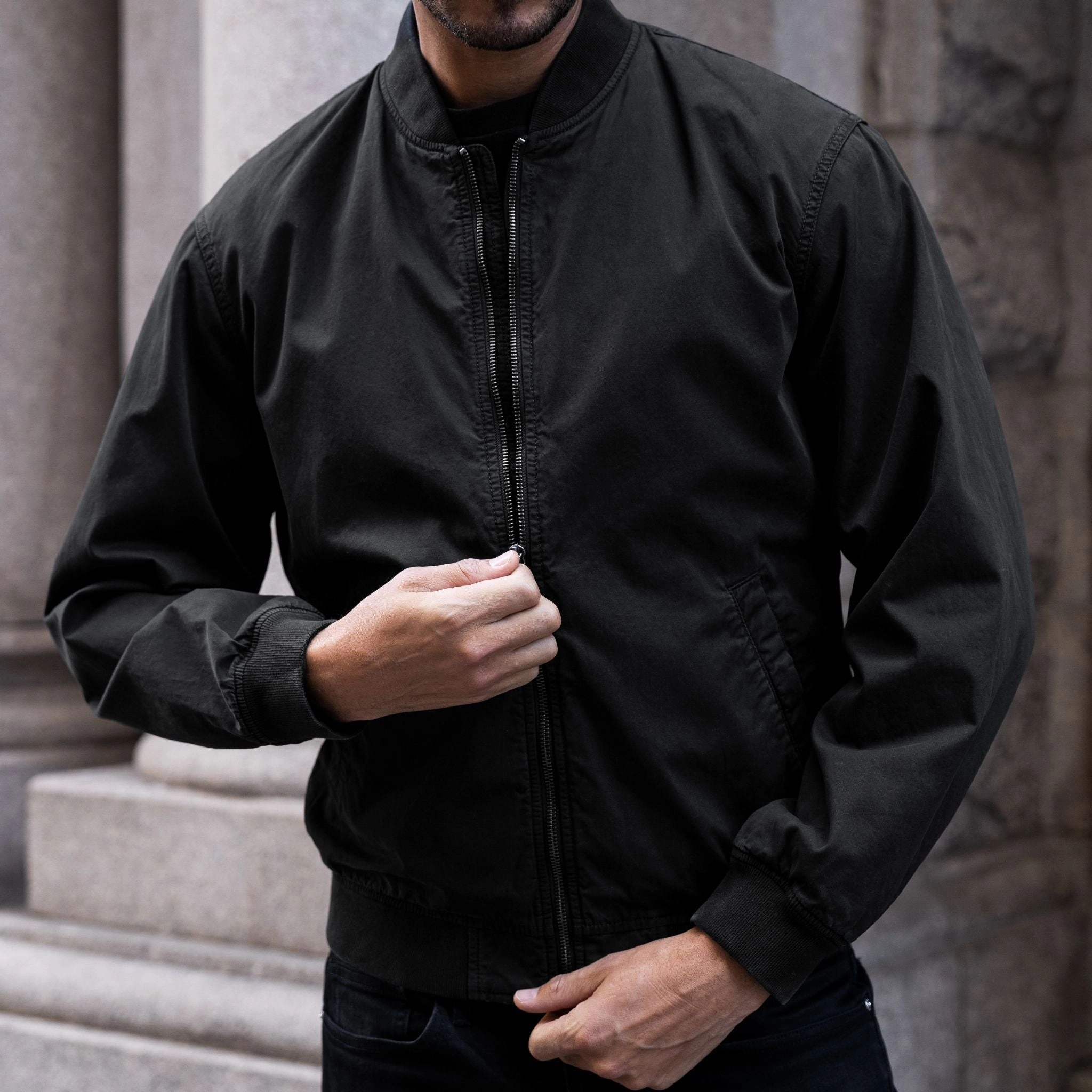 Double Layered Insulation Surf Alpha M Bomber | Black