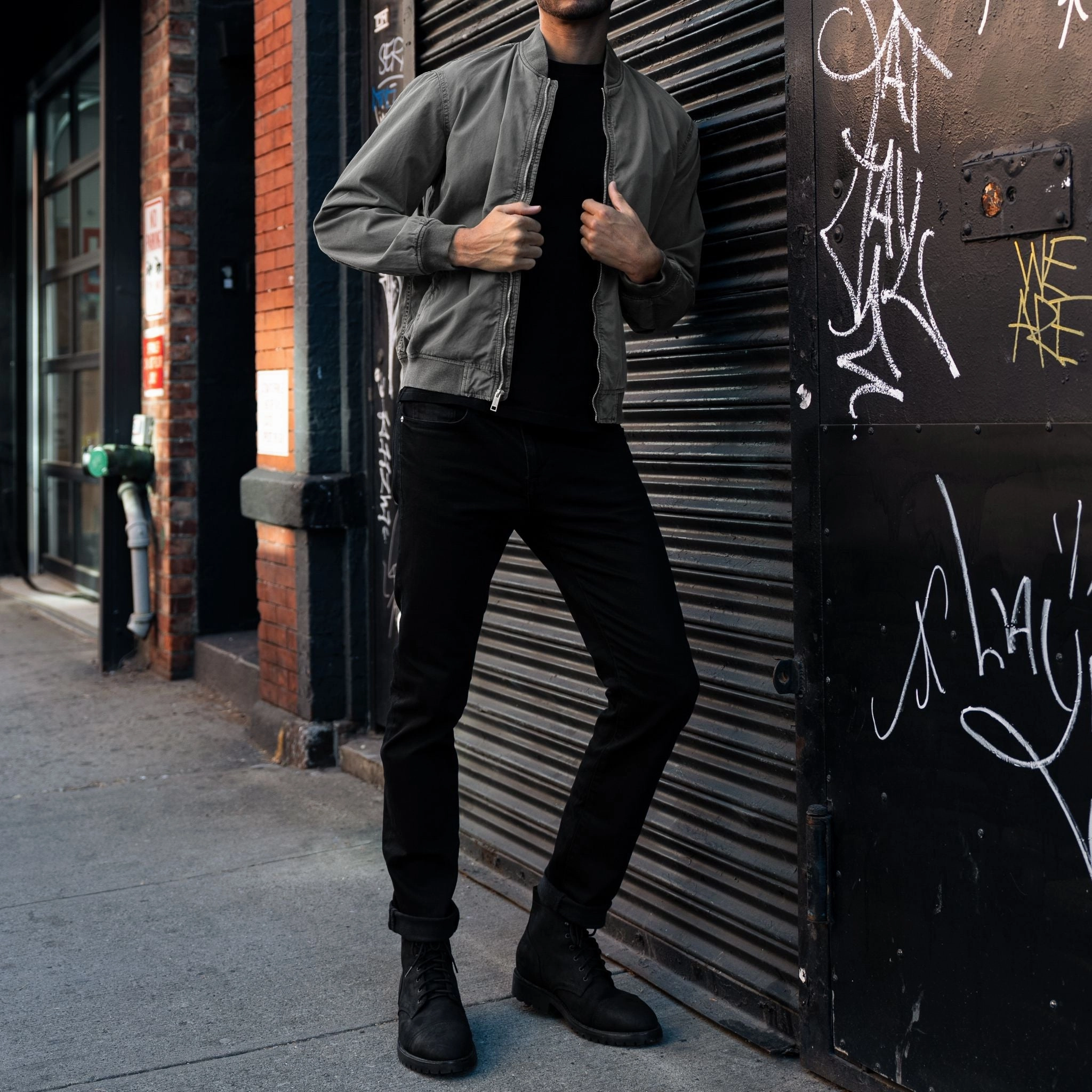 Alpha M Bomber | Grey Windproof Wear rainy weather