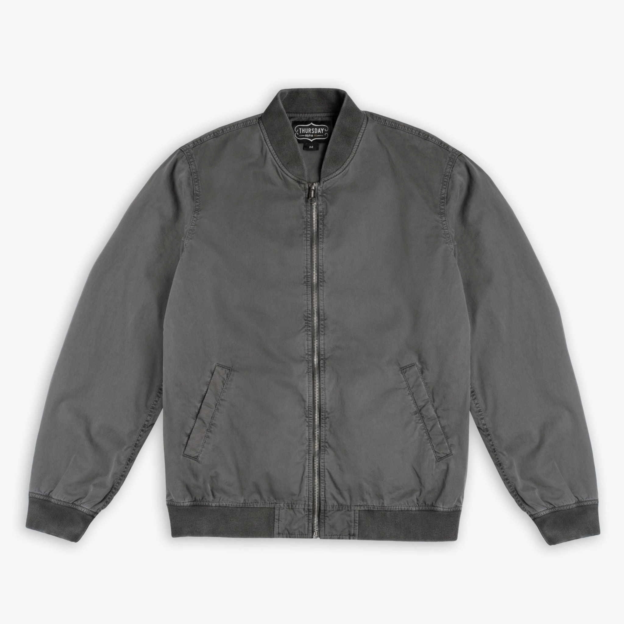 Regular Fit Alpha M Bomber | Grey