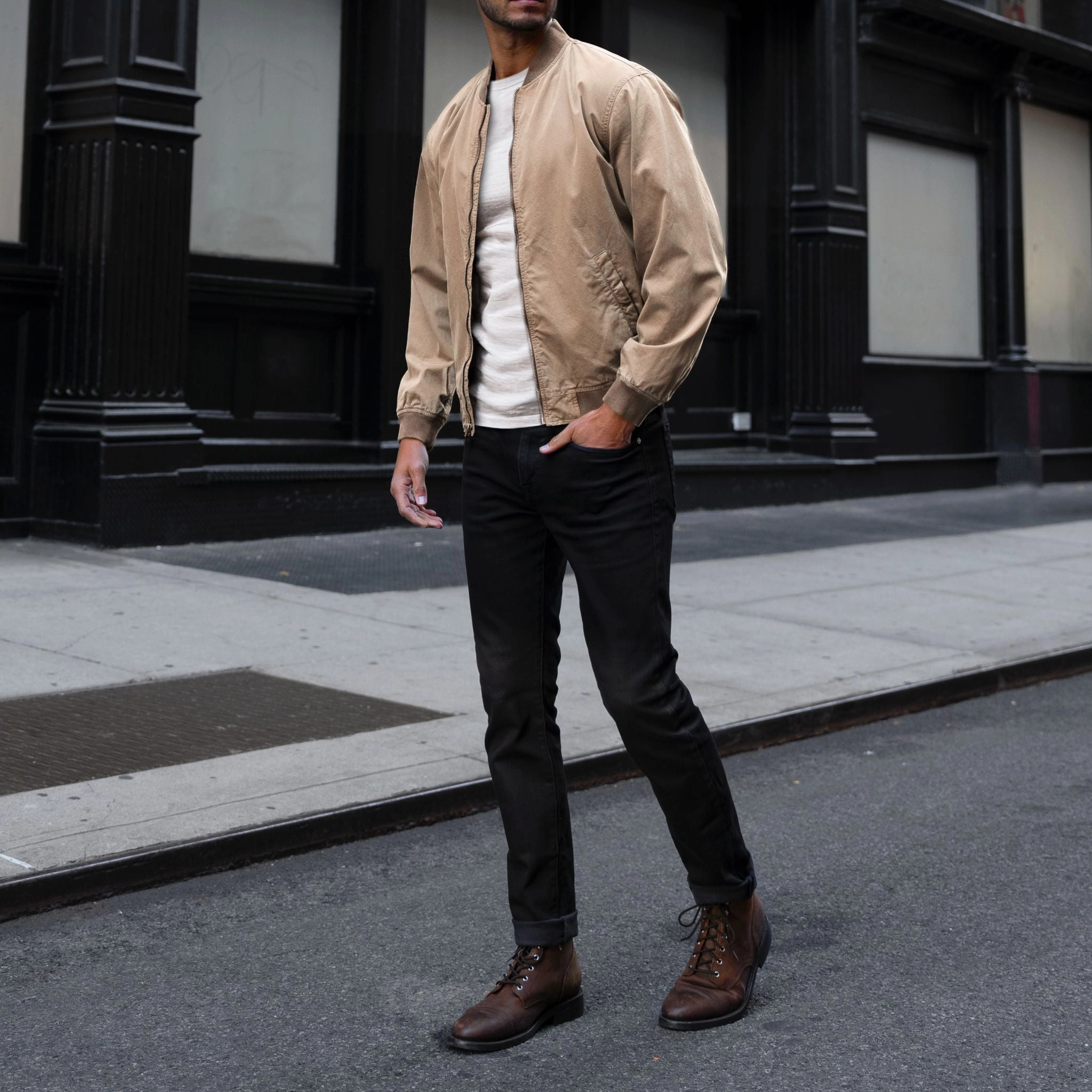Socks Alpha M Bomber | Taupe