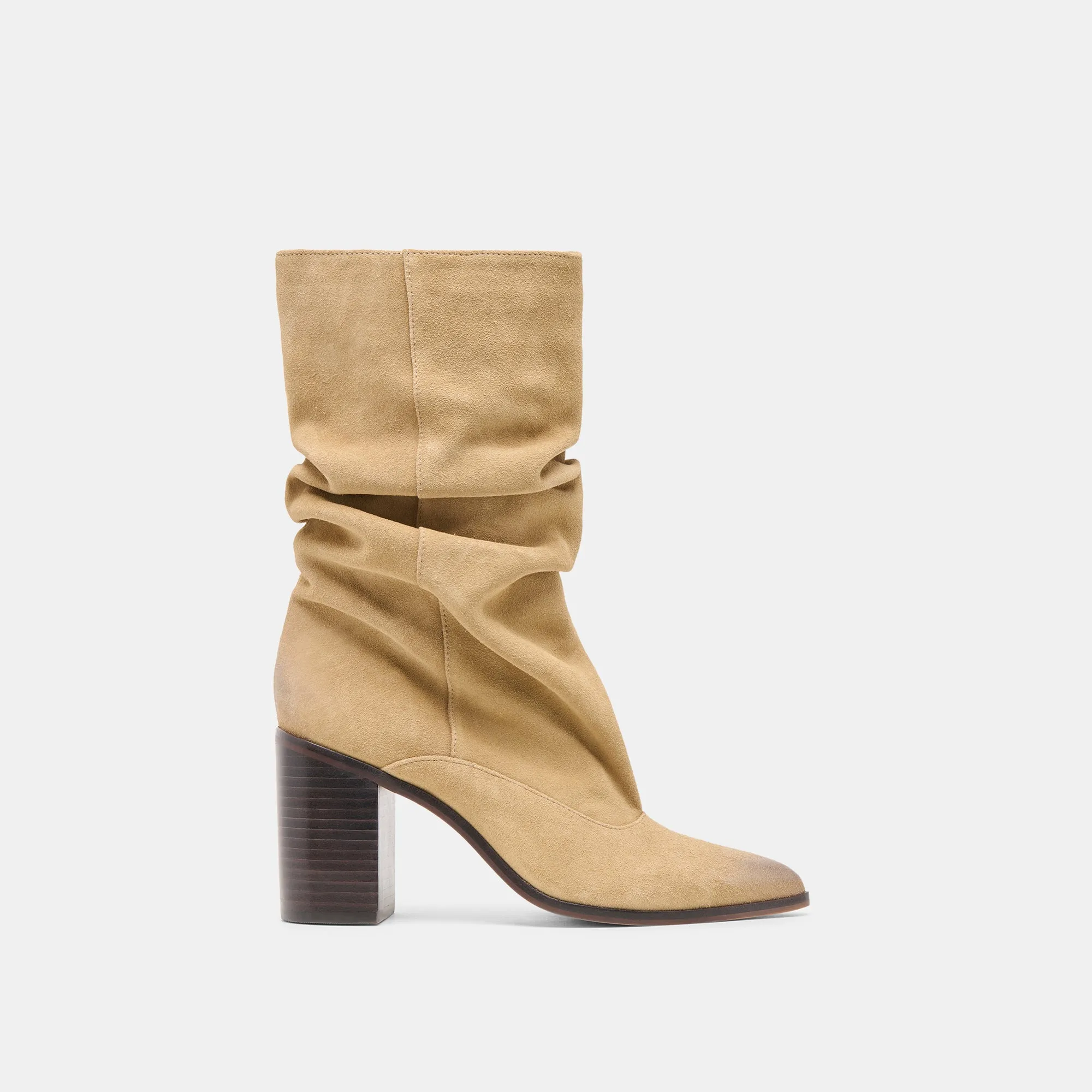 TALINA BOOTS DK TAUPE SUEDE Built For Comfort High Traction Rainy Days