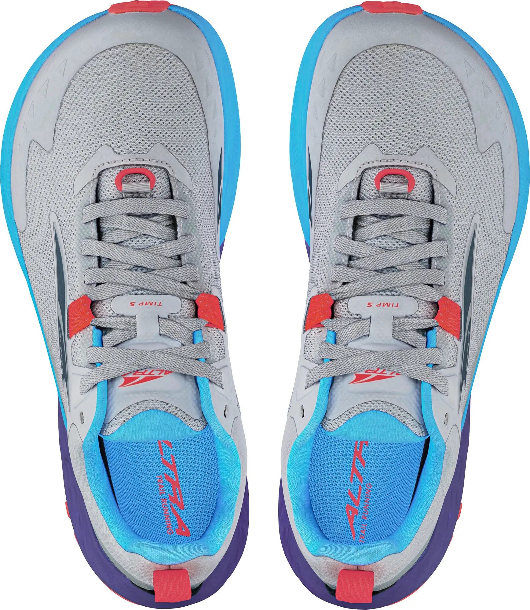 long - distance use logo - embossed shoes Altra Timp 5 GORE-TEX Womens Trail Running Shoes - Grey