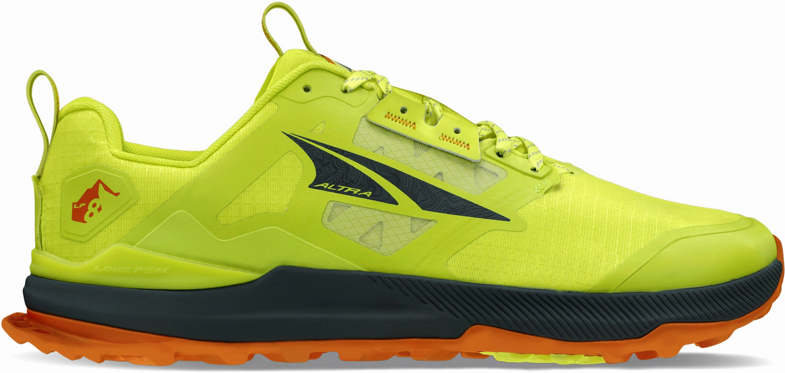 physiologically - comfortable sports jackets Altra Lone Peak 8 Mens Trail Running Shoes - Yellow