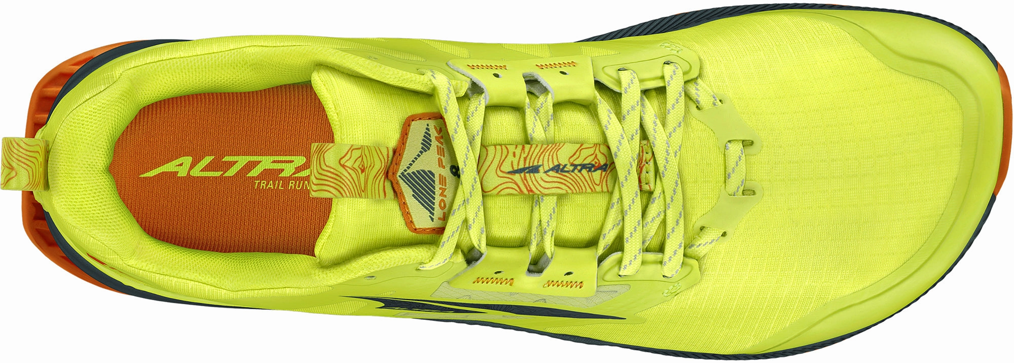 triple - strap shoes cushion - soft shoes Altra Lone Peak 8 Mens Trail Running Shoes - Yellow