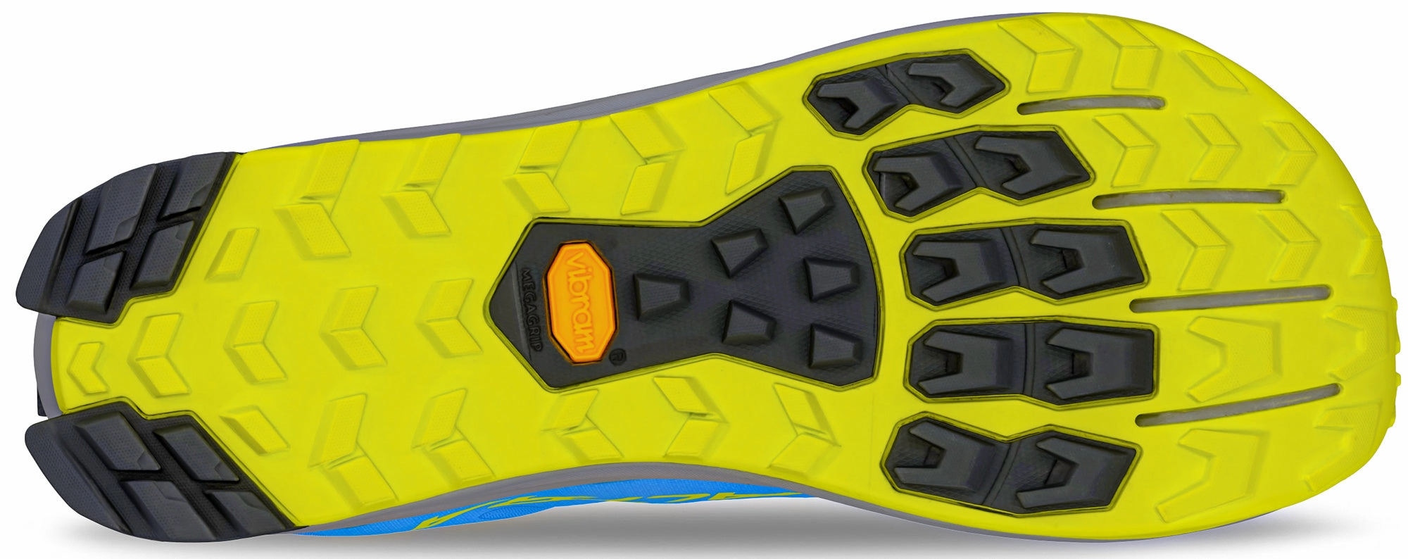 logo - zipped shoes closed - toe - feature shoes Altra Lone Peak 9  Mens Trail Running Shoes - Blue