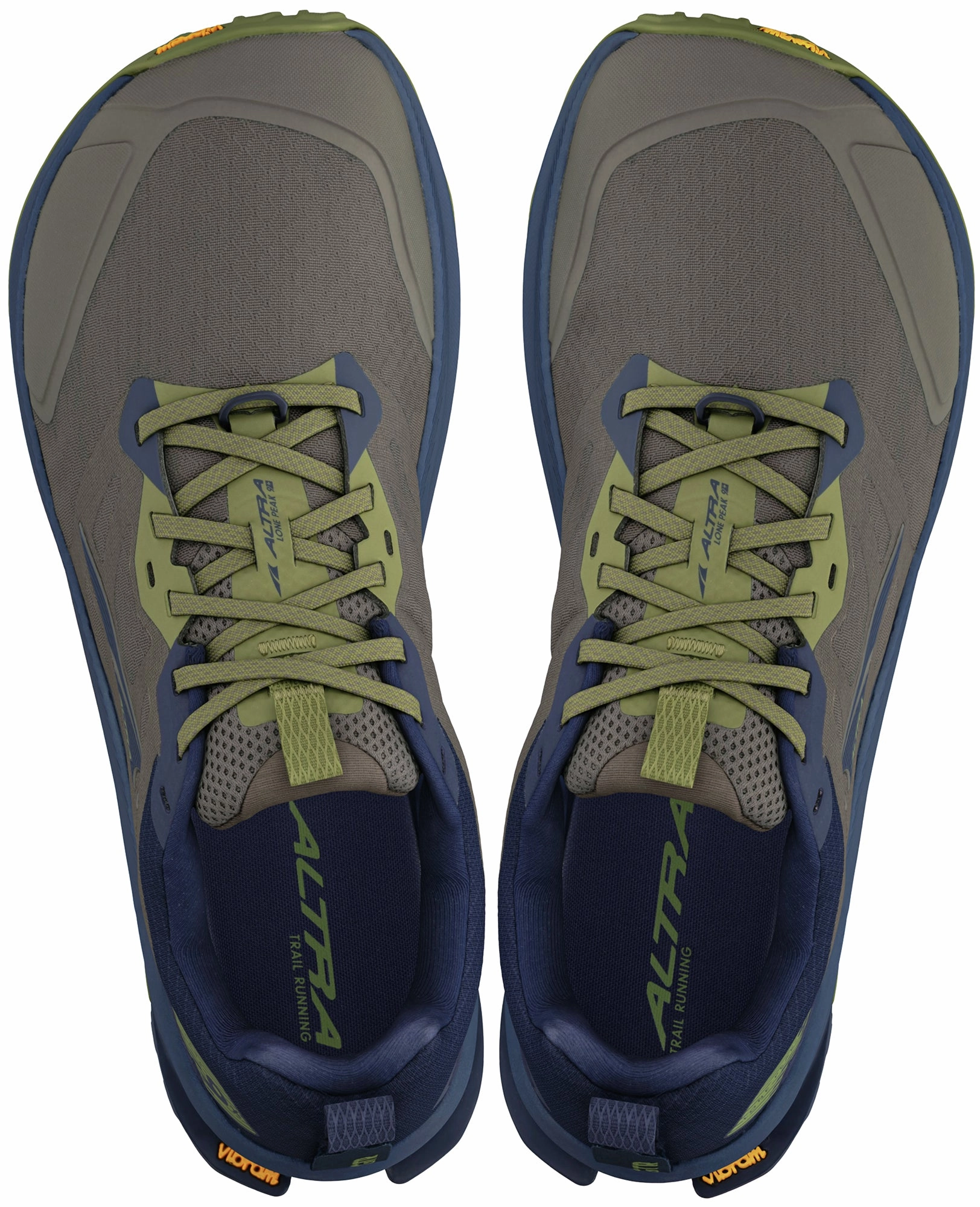 Moisture Wicking Technology Structured Heel Cradle Altra Lone Peak 9  Mens Trail Running Shoes - Green