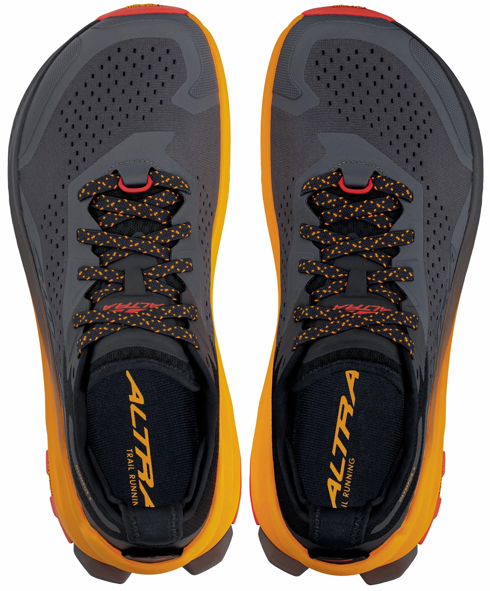 high - arch support reflective - elements Altra Olympus 6 Mens Trail Running Shoes - Black