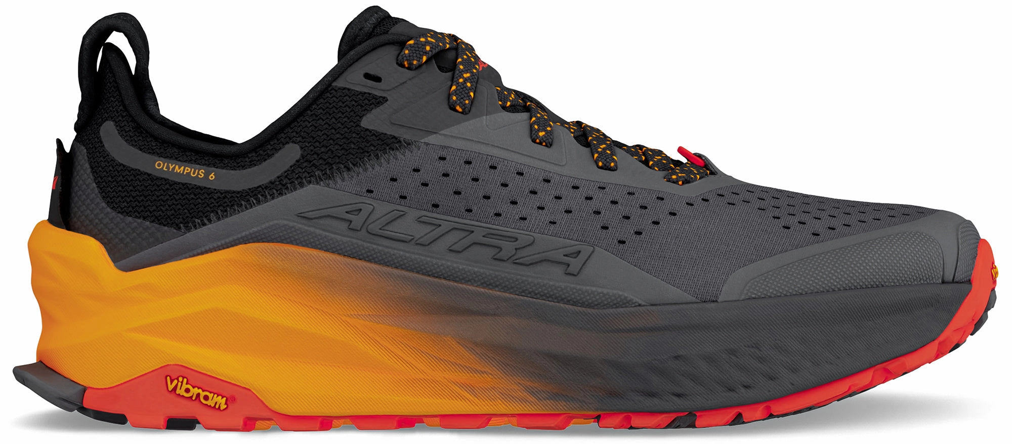 Durable Rubber Outsole Altra Olympus 6 Mens Trail Running Shoes - Black