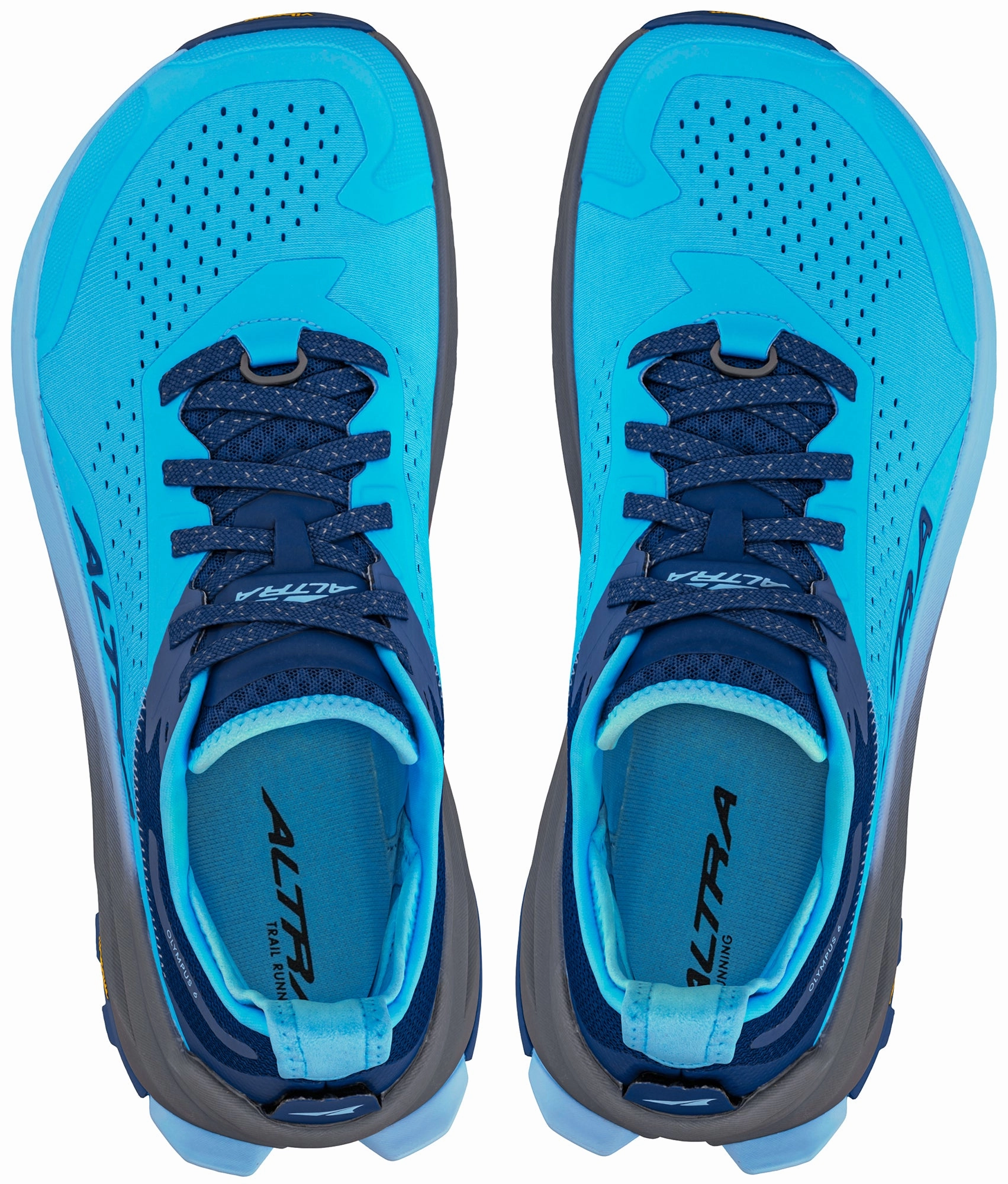 afternoon running footwear ocean - themed running shoes Altra Olympus 6 Mens Trail Running Shoes - Blue