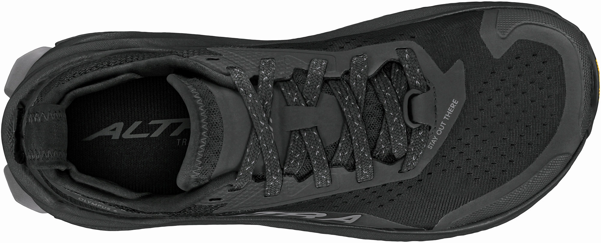 fall running footwear racing - flats Altra Olympus 6 Womens Trail Running Shoes - Black