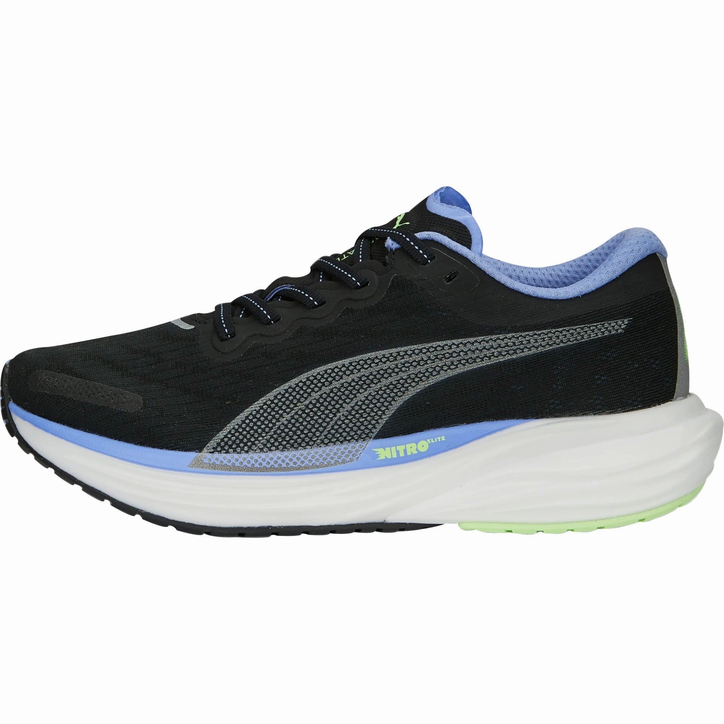 Puma Deviate Nitro 2 Womens Running Shoes - Black Aerodynamic Toe Shape