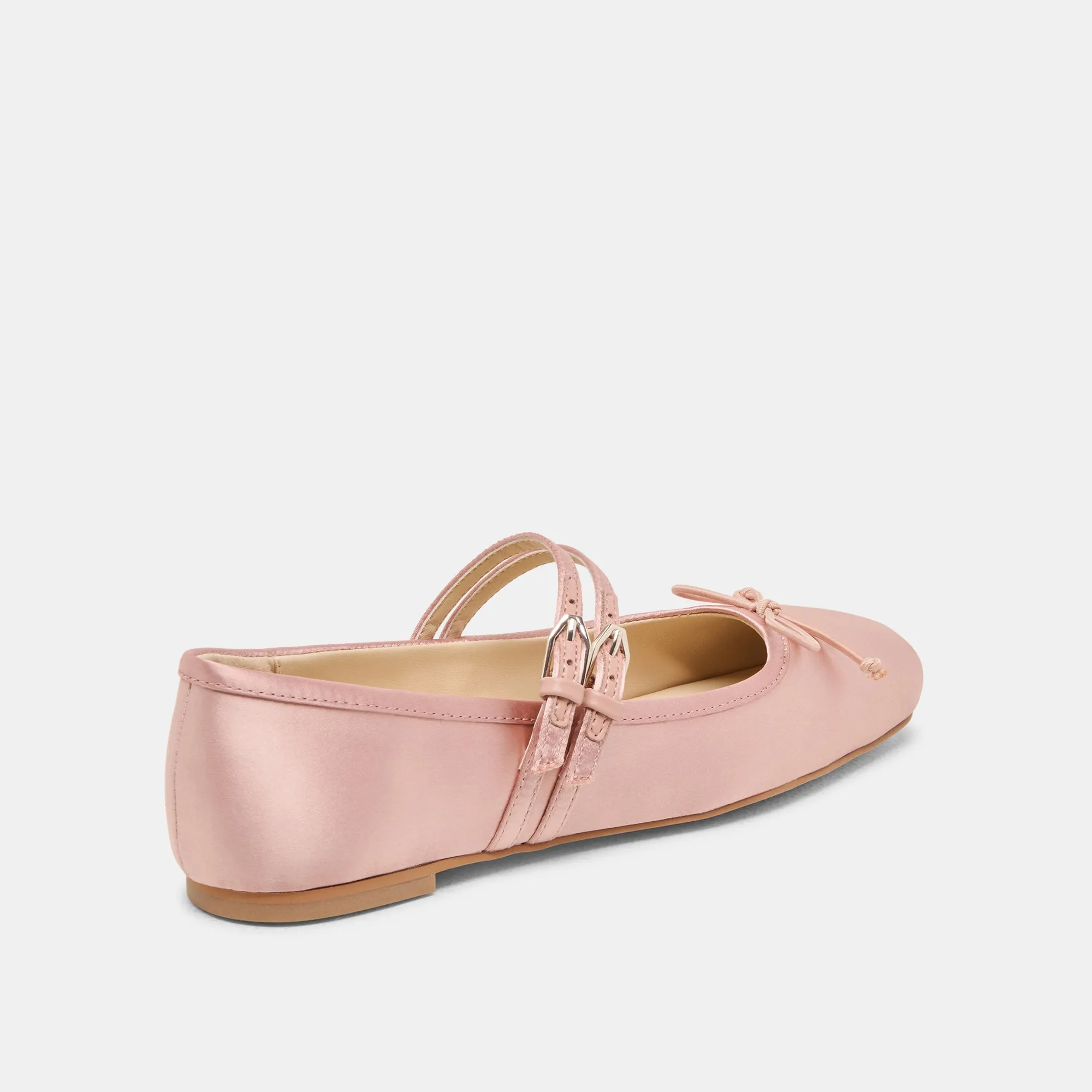 GIBSEN BALLET FLATS BLUSH SATIN Nordic Ease Market Mood
