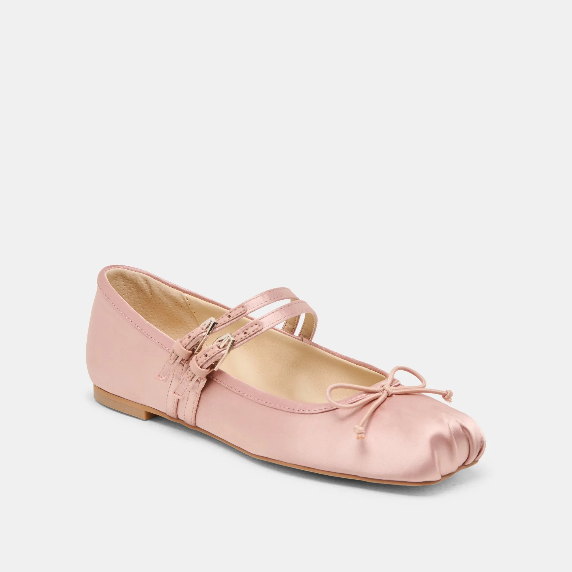 Herb Walk Supportive Flats GIBSEN BALLET FLATS BLUSH SATIN