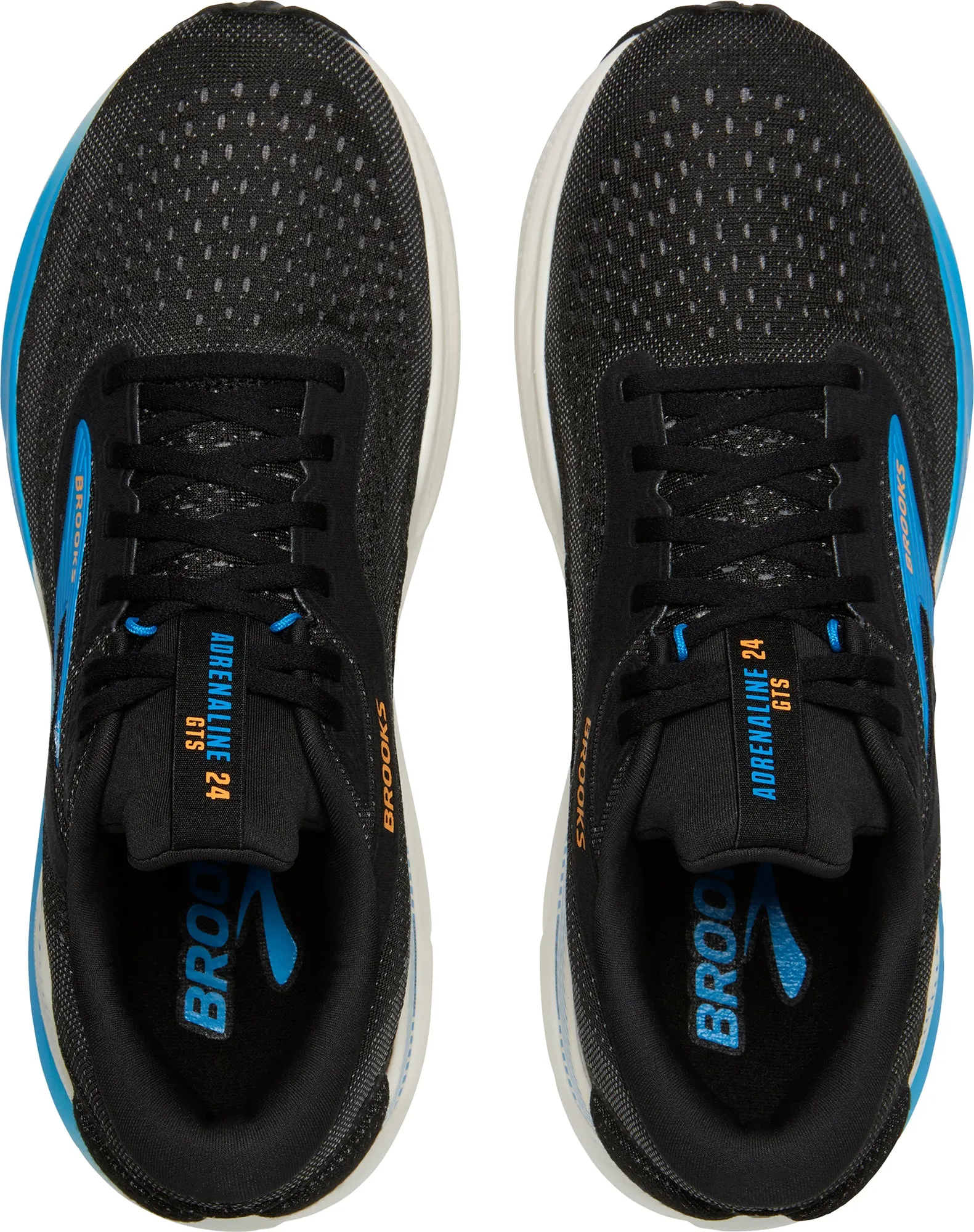 Brooks Adrenaline GTS 24 Mens Running Shoes - Black one - size - fits - most shoes Compression Zones