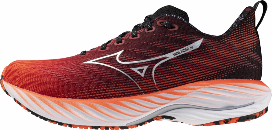clearance Mizuno Wave Rider 28 Running Shoes - Red