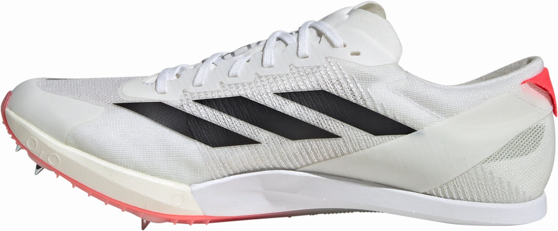 Flex Groove Engineering Torsional Support System adidas Adizero Finesse Running Spikes - White