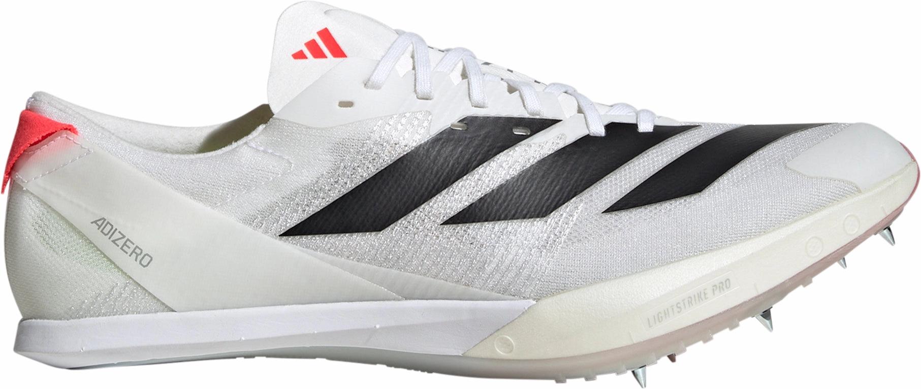 aesthetic - design Abrasion Free Seams adidas Adizero Finesse Running Spikes - White