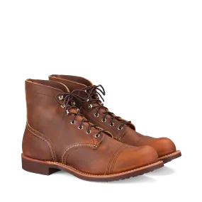 Iron Ranger Boots 8085 - Copper Rough & Tough Ankle Lock Breathable Snowy Path