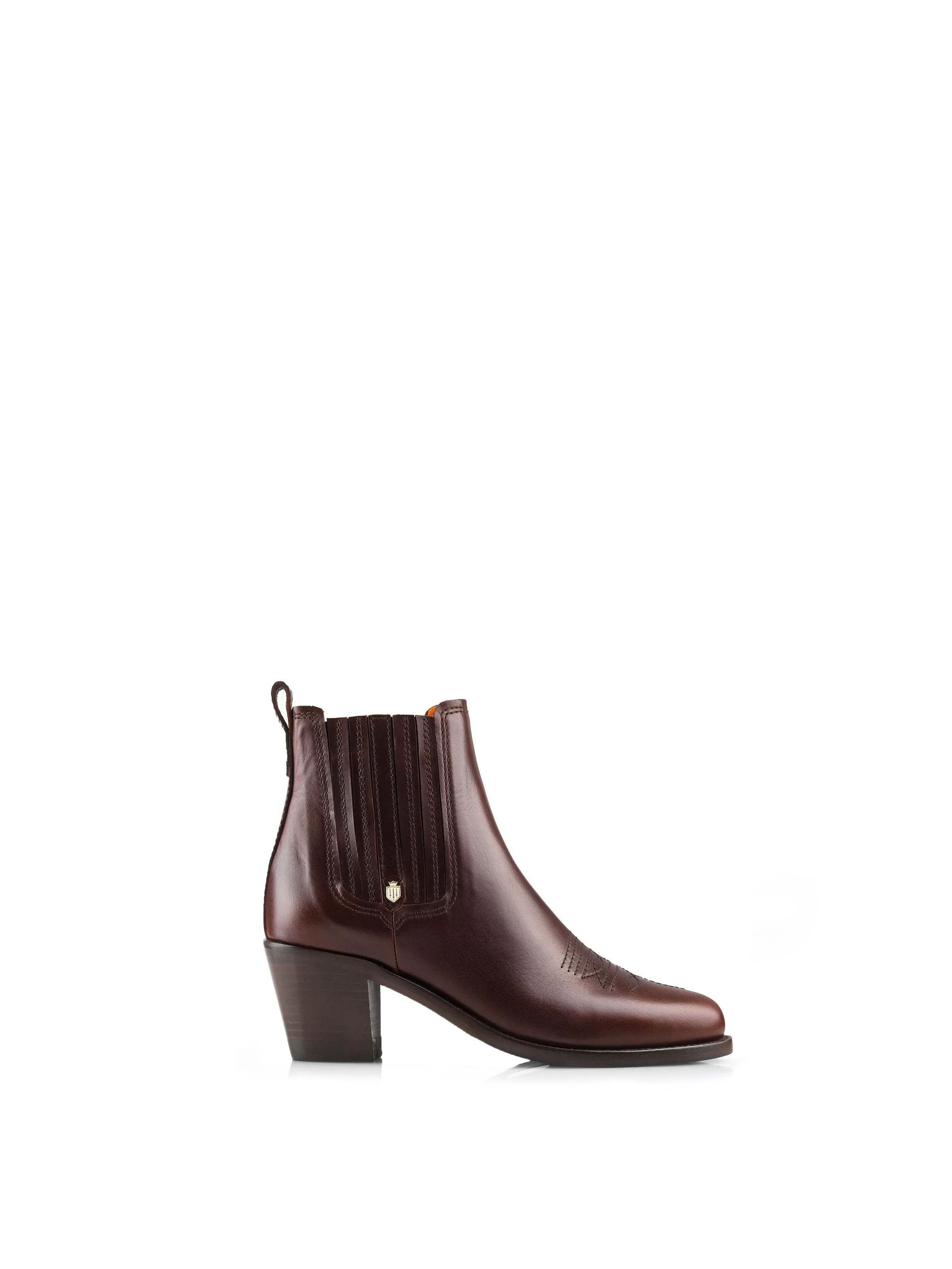 Flexible Construction Rockingham Ankle Boot - Mahogany Leather