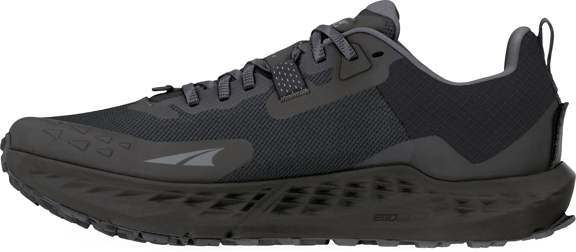 Tapered Heel Geometry Altra Timp 5 Mens Trail Running Shoes - Black