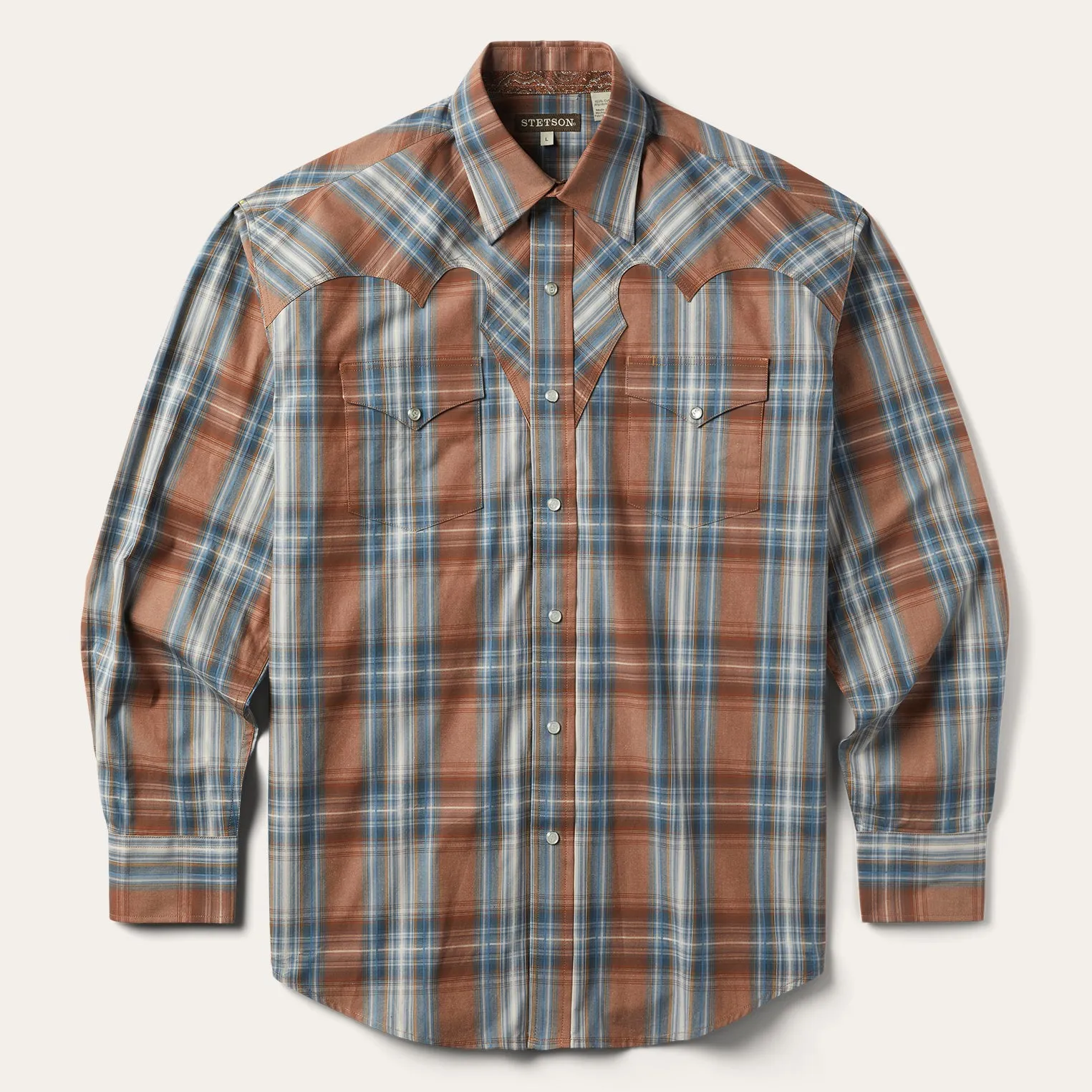 Rustic Plaid Western Shirt Trendy Daywear