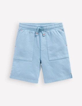 Garment Dye Shorts-Glacier Blue Festival wear