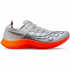 abrasion - resistant shoes Vented Airflow Channels Saucony Sinister Womens Running Shoes - Grey