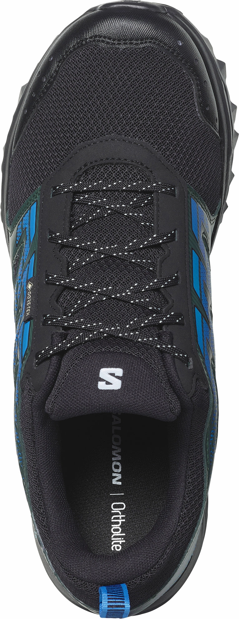 straight - last shoes loop - closure Salomon Wander GORE-TEX Mens Trail Running Shoes - Black