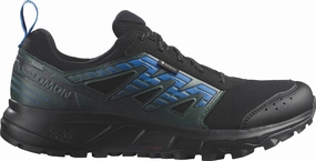 Salomon Wander GORE-TEX Mens Trail Running Shoes - Black non - slip shoes reflective - details - safety shoes