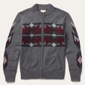 Thermal Insulation Layer Grey Aztec Cardigan