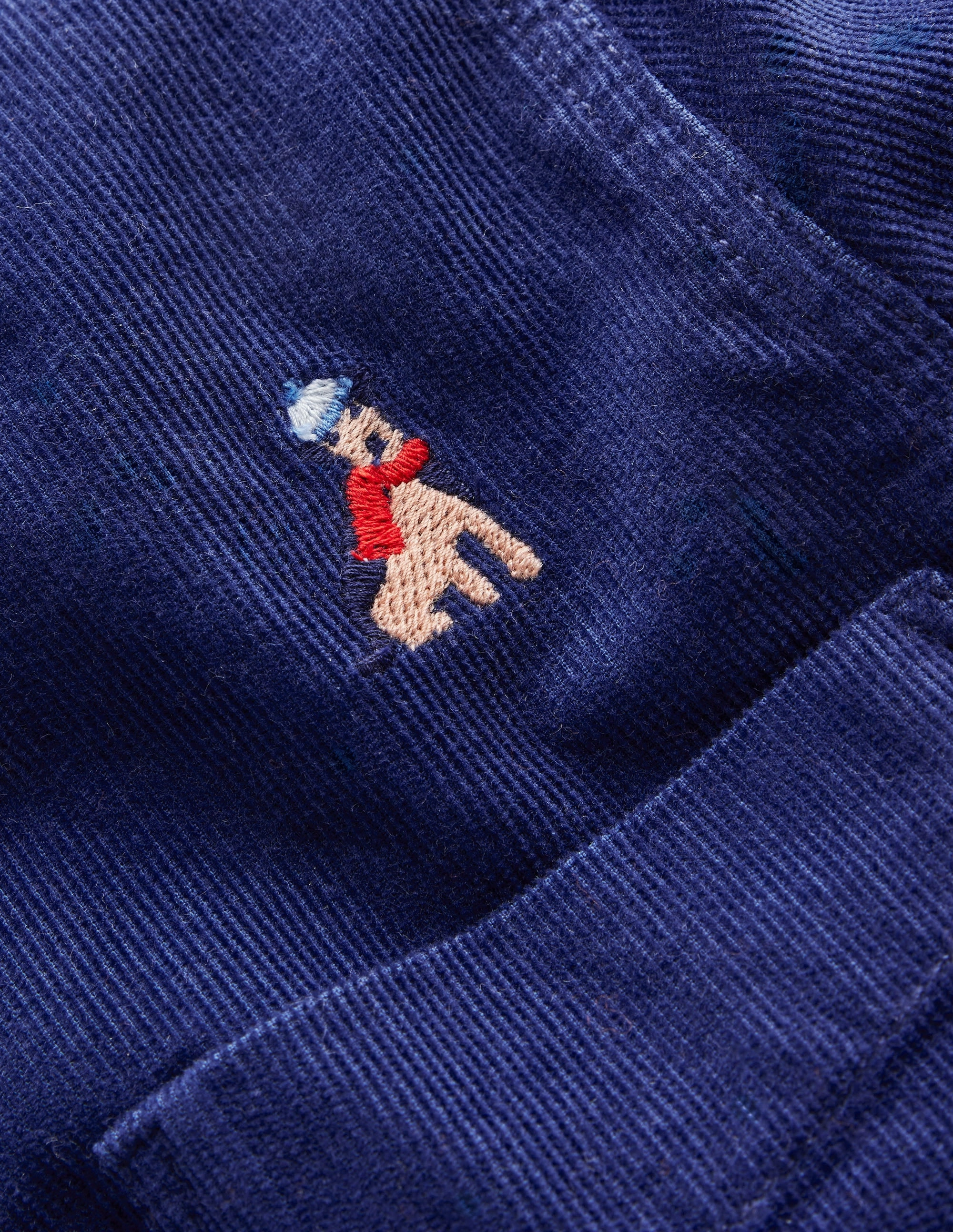 The Janet Embroidered Shirt-Sapphire Blue Janet Embroidery Chilly Wear