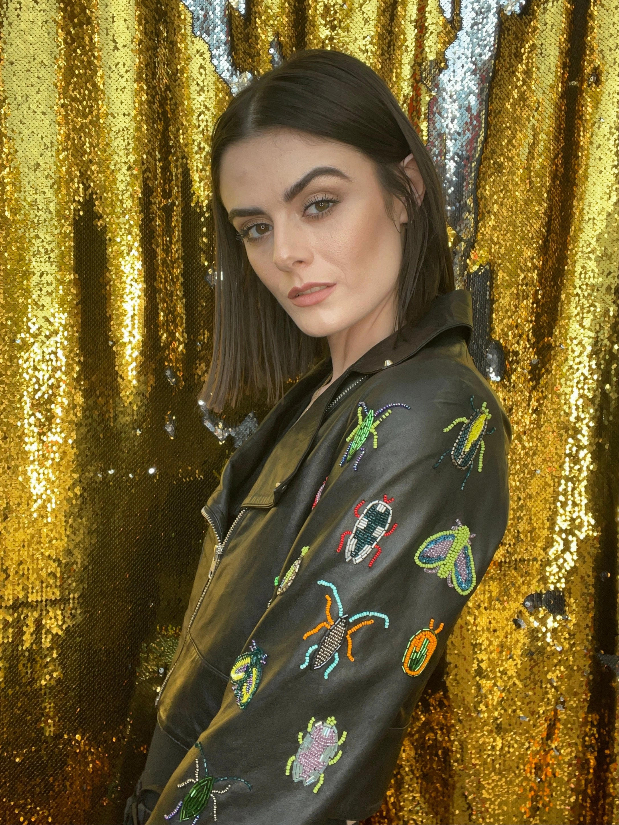 Any Old Iron Beautiful Creatures Moto WindproofConstruction thrift - store find