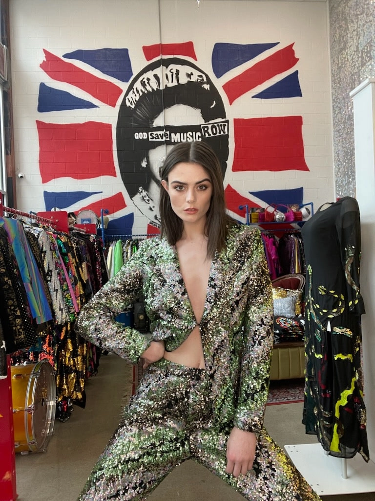 Tailored Look Wear Any Old Iron Blended Camo Suit