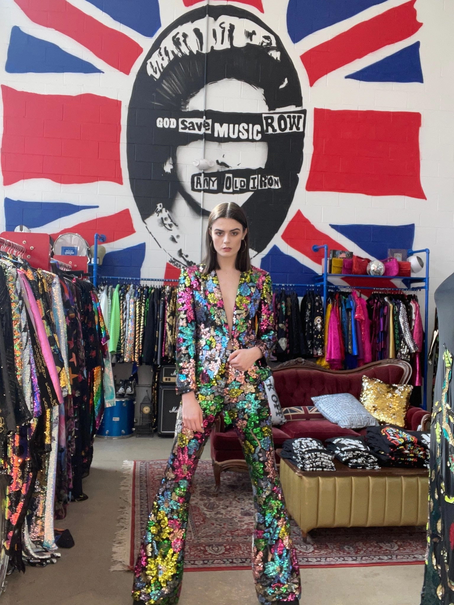 Any Old Iron Florally Suit Trendy Layers Elegant Style