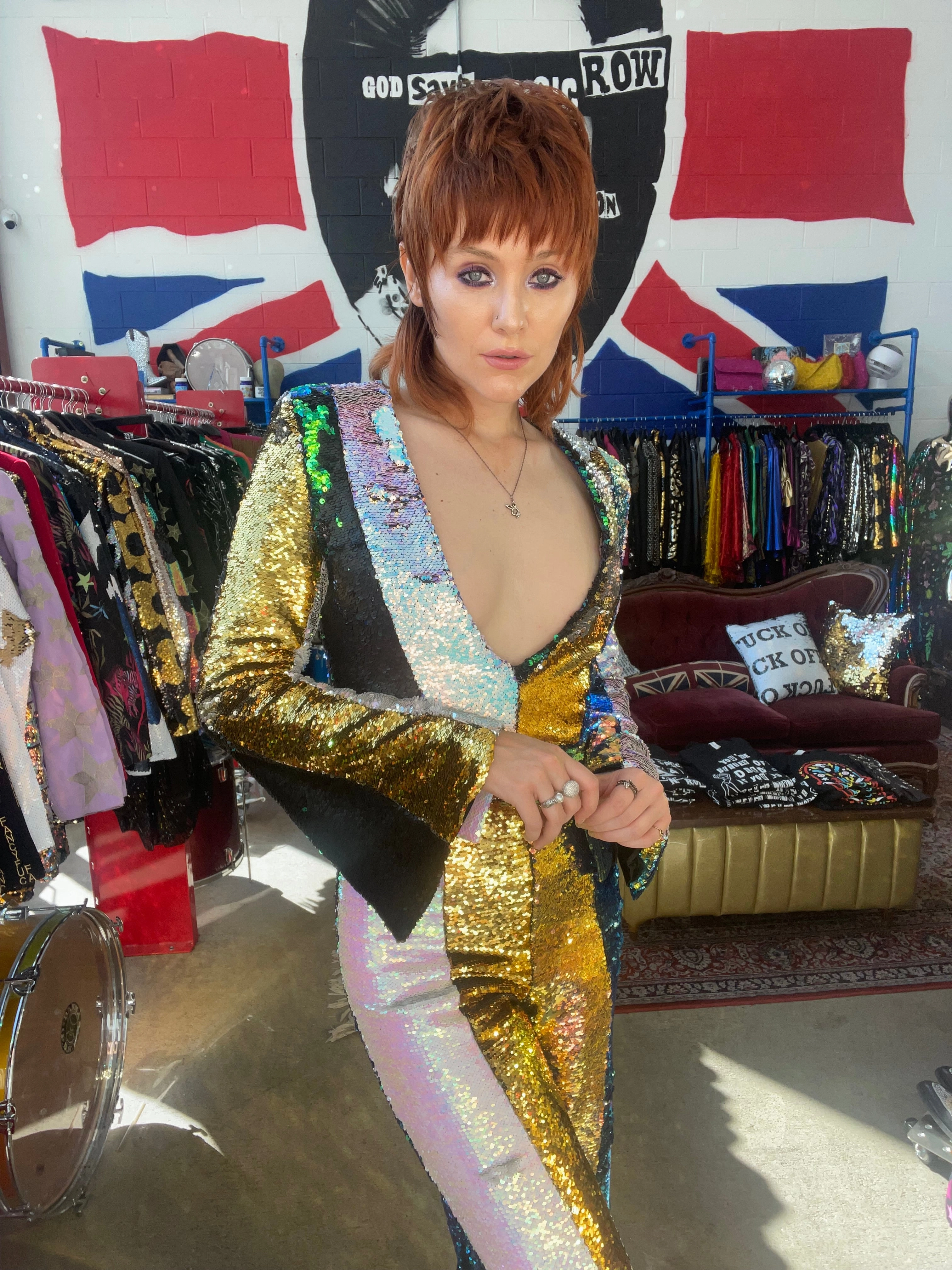 Professional Tailoring Any Old Iron Kaleidoscope Jumpsuit